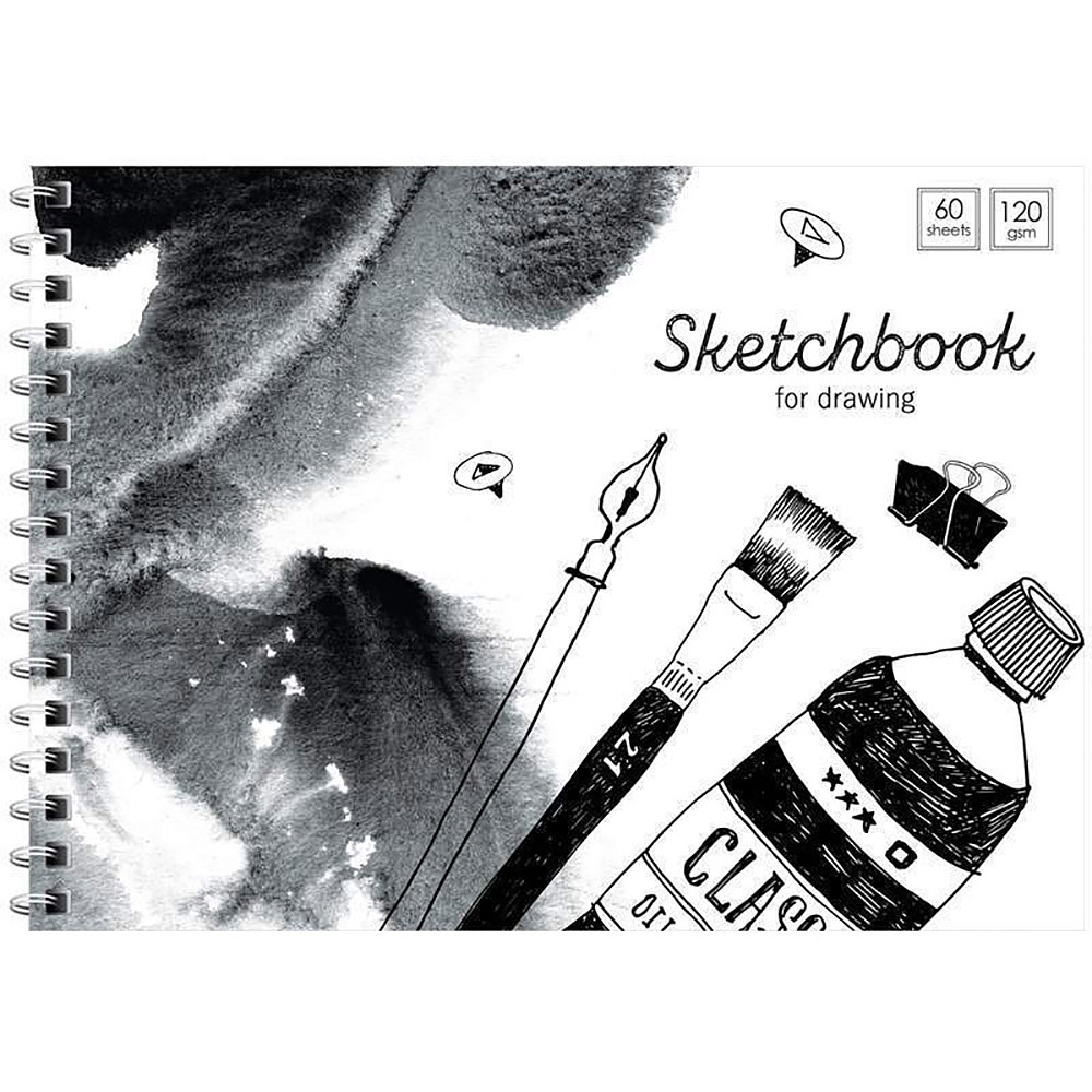 Скетчбук "Black/white mood", 14,5x20 см, 120 г/м2, 60 листов, разноцветный - 3