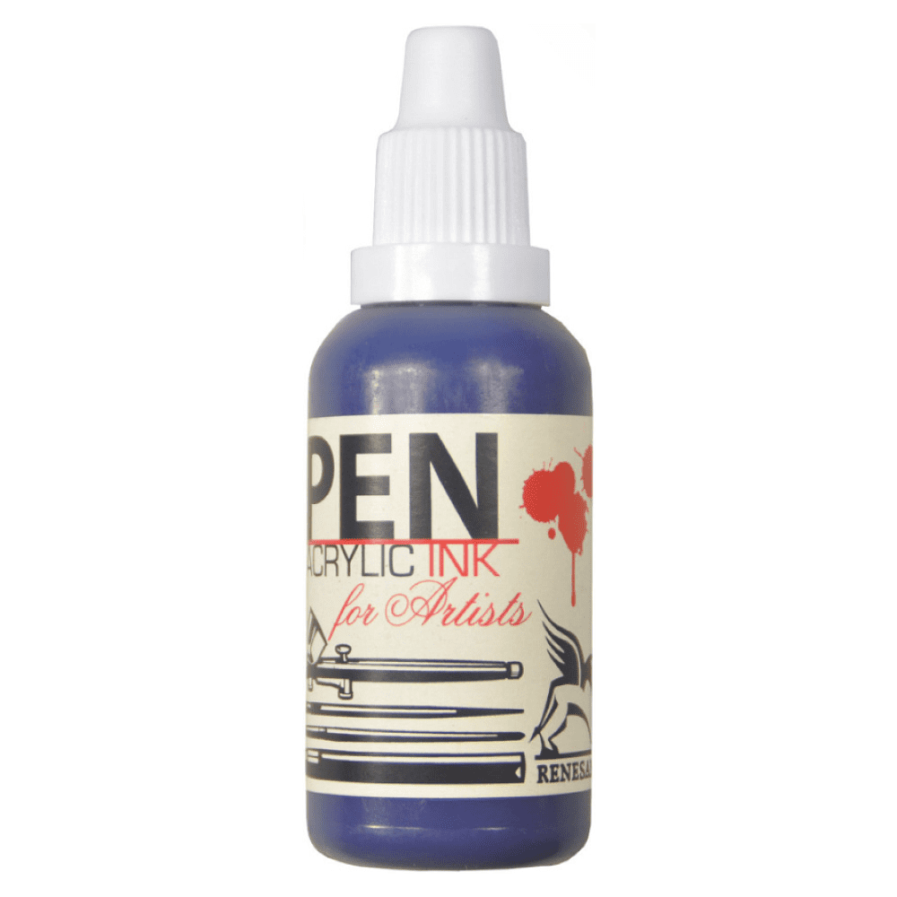 Акрил жидкий "Acrilic Ink", 9 синий циан