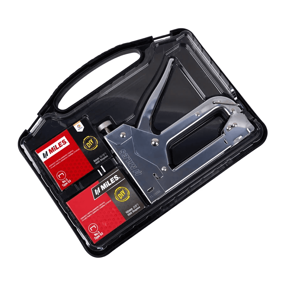 Набор инструментов Miles "5585KM3-D8-D10", степлер скобозабивной + скобы - 3