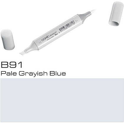 Маркер перманентный "Copic Sketch", B-91 бледный серовато-синий