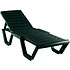 Шезлонг Атлант, пластик, темно-зелёный