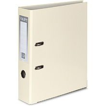 Папка-регистратор "VauPe", А4, 50 мм, ламинированный картон, кремовый