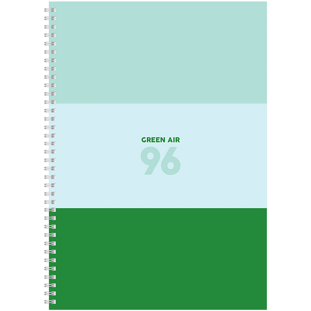 Тетрадь "Green air", А4, 96 листов, клетка, ассорти - 5