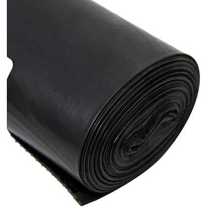 Мешки для мусора 120л, 40мкм, 69х105см, 10шт/рулон, черный - 2