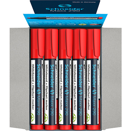 Маркер для доски "Schneider Maxx 290", красный - 6