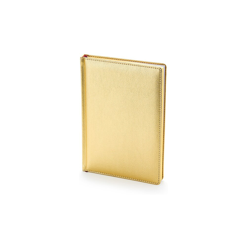 Ежедневник недатированный "Sidney Nebraska", А5, 272 страницы, золотистый, срез золотистый