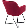 Кресло AksHome FLORIDA, велюр, бордовый, металл черный - 3