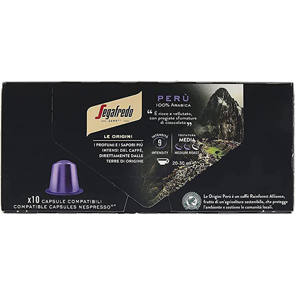 Капсулы "Segafredo" Peru для кофемашин Nespresso, 10 порций - 2