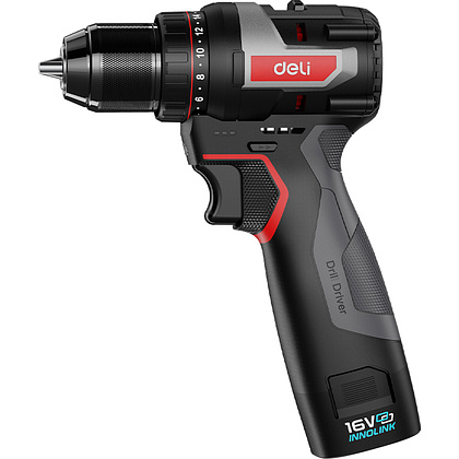 Аккумуляторная дрель-шуруповерт Deli RS EDE-DZ16-1D2 16 В, 45 Нм, 2 АКБ, 2 Ач, сумка - 3