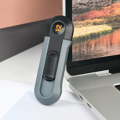 Нож строительный Deli HS EHT4007, 80x25 мм, Soft Touch, черный - 8