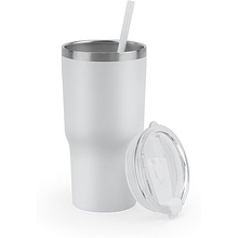 Кружка термическая "Joyner M", металл, пластик, 600 мл, белый