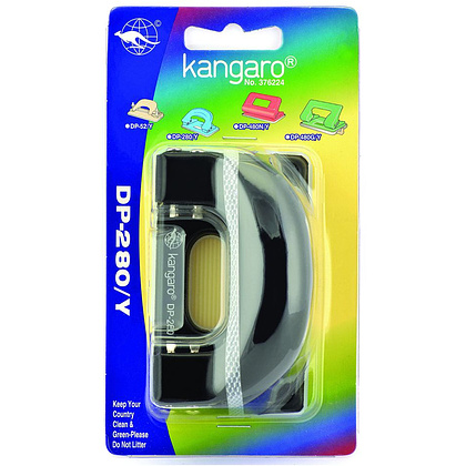 Дырокол Kangaro "DP-280", 11 листов, черный - 2