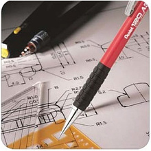 Карандаш автоматический "Pentel 120 A3", 0.3 мм, c ластиком