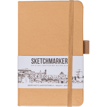 Скетчбук "Sketchmarker", 9x14 см, 140 г/м2, 80 листов, капучино