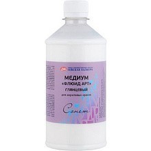 Медиум для акрила "Сонет флюид-арт", глянцевый, 500 мл.