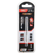 Сверло по металлу Deli RS EDH-MHZ025-E4, 2.5 мм, DIN 338, HSS-TiN