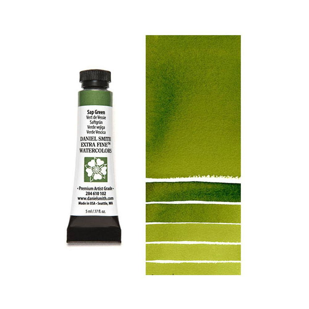 Краски акварельные "Daniel Smith", зеленый травяной, 5 мл, туба