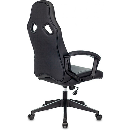 Кресло игровое "Zombie DRIVER", экокожа, пластик, черный, красный - 13