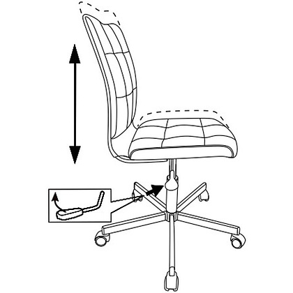 Кресло для персонала Бюрократ "СH-330M/VELV81", ткань, металл, светло-салатовый - 5