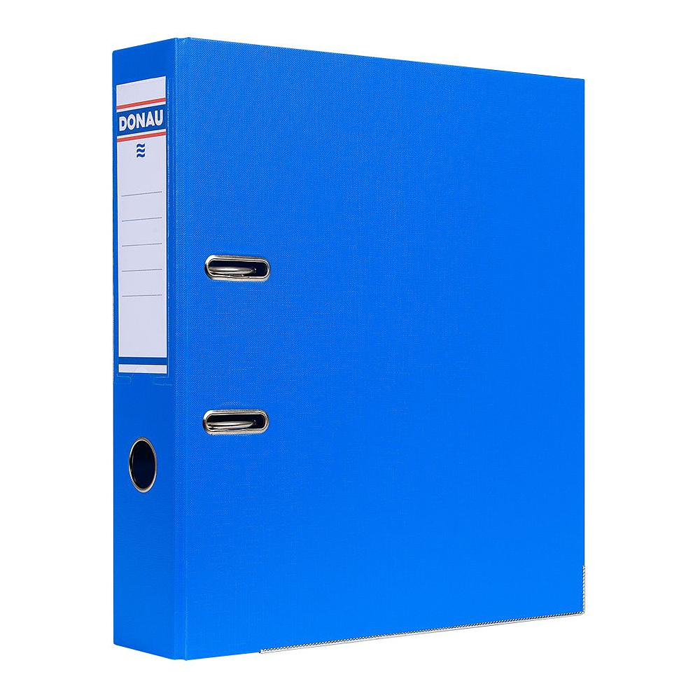 Папка-регистратор "Donau", A4, 75 мм, ПВХ, светло-синий