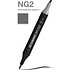 Маркер перманентный двусторонний "Sketchmarker Brush", NG2 нейтральный серый 2