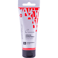 Краски акриловые "Сонет", 336 красный светлый, 75 мл, туба