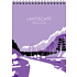 Блокнот "Landscape", А5, 80 листов, клетка, ассорти 