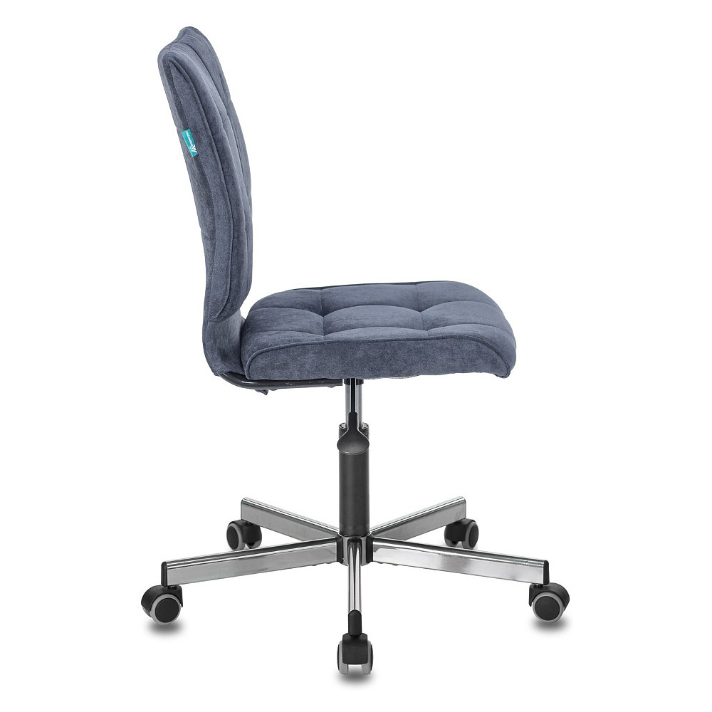 Кресло для персонала "Бюрократ СH-330M/LT", ткань, металл, темно-синий - 3