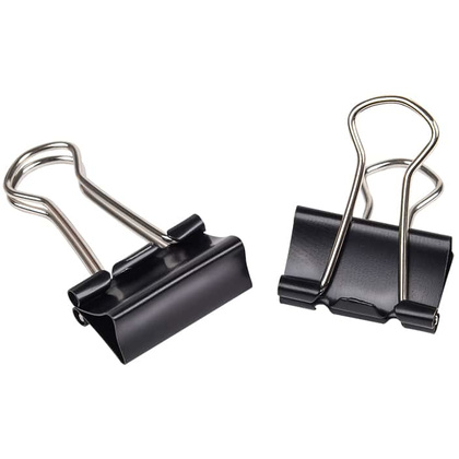 Зажим для бумаги "Office Products", 19 мм, 12 шт, черный - 3