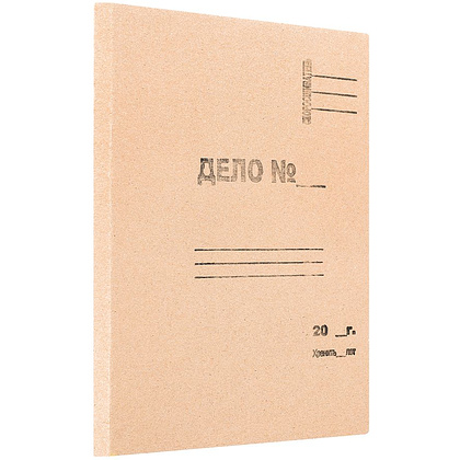 Обложка "Дело", 30 мм, без завязок, 100 шт, крафт