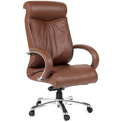 Кресло для руководителя "Chairman 420", кожа, металл, черный - 3
