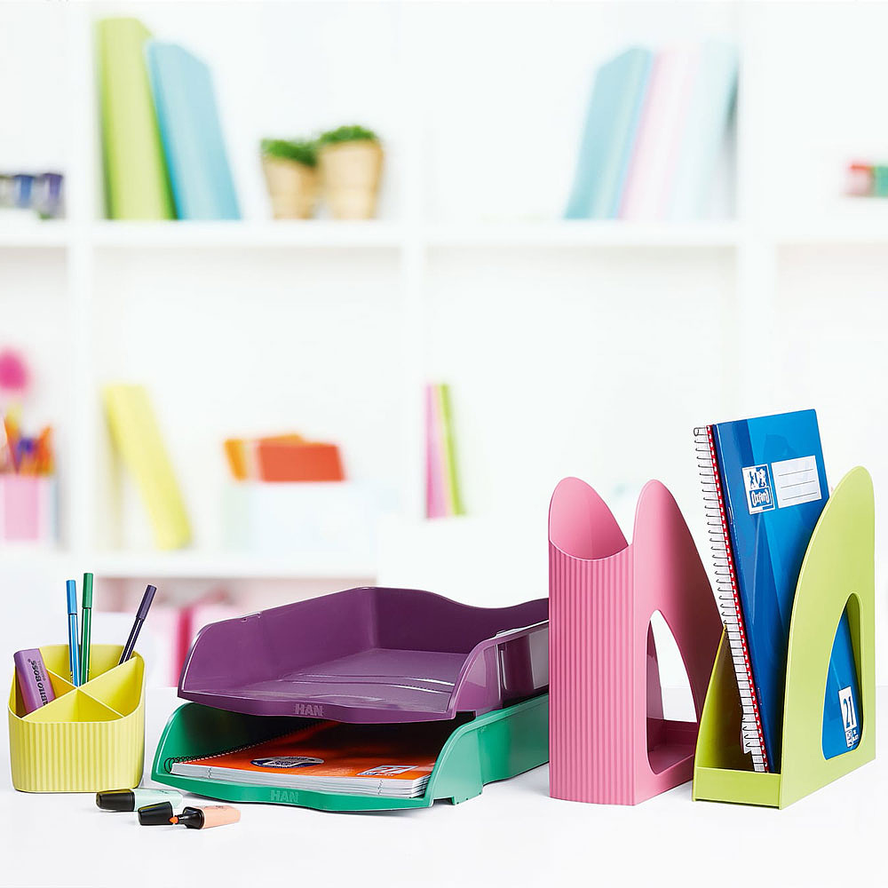 Подставка для канцелярских мелочей "Re-X-LOOP", желтый - 4