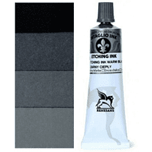 Краски для печати "Intaglio ink", 51 холодный черный, 60 мл