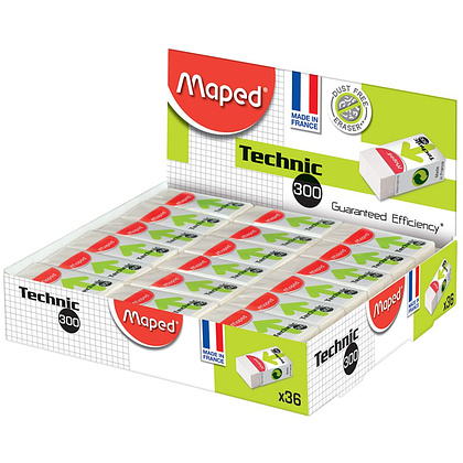 Ластик Maped "Technic 300", 1 шт, белый - 2