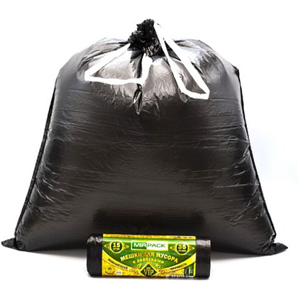 Мешки для мусора "Mirpack Vip", 15 мкм, 35 л, 15 шт/рулон - 2