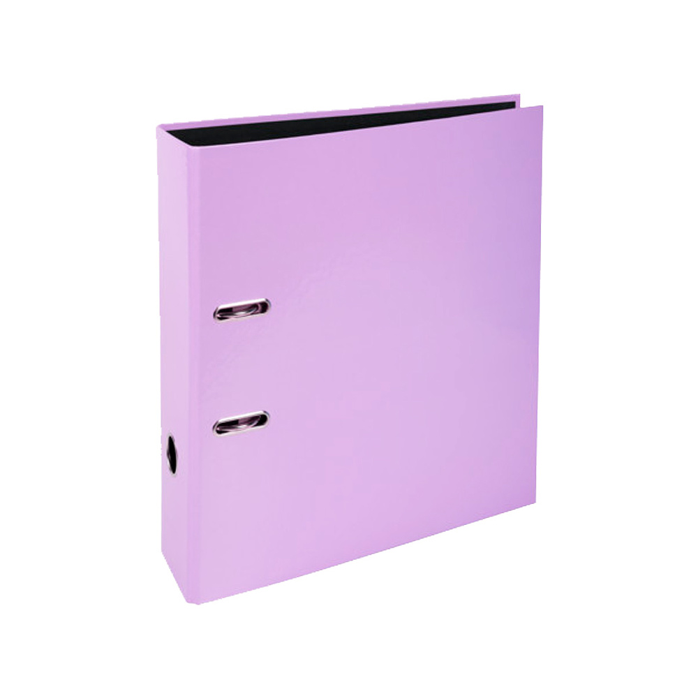 Папка-регистратор "Aquarel", А4, 80 мм, ламинированный картон, фиолетовый