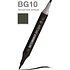 Маркер перманентный двусторонний "Sketchmarker Brush", BG10 прозрачный зеленый
