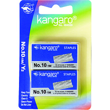 Скобы в блистере, №10, 2000 шт, металлик