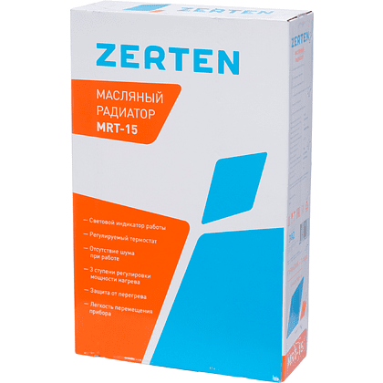 Электрообогреватель масляный Zerten MRT-15 - 6