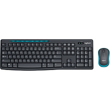 Комплект клавиатура и мышь "Logitech MK275", черный, синий