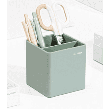 Подставка для ручек "Nusign", пластик, 2 деления, зеленый