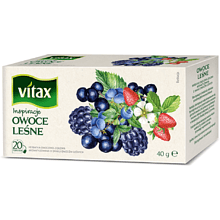 Чай "Vitax" 20*2 г., фруктовый, со вкусом лесных фруктов