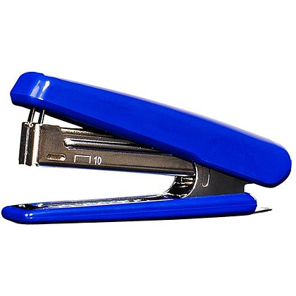Скобосшиватель "HS-J10", №10, 20 листов, синий