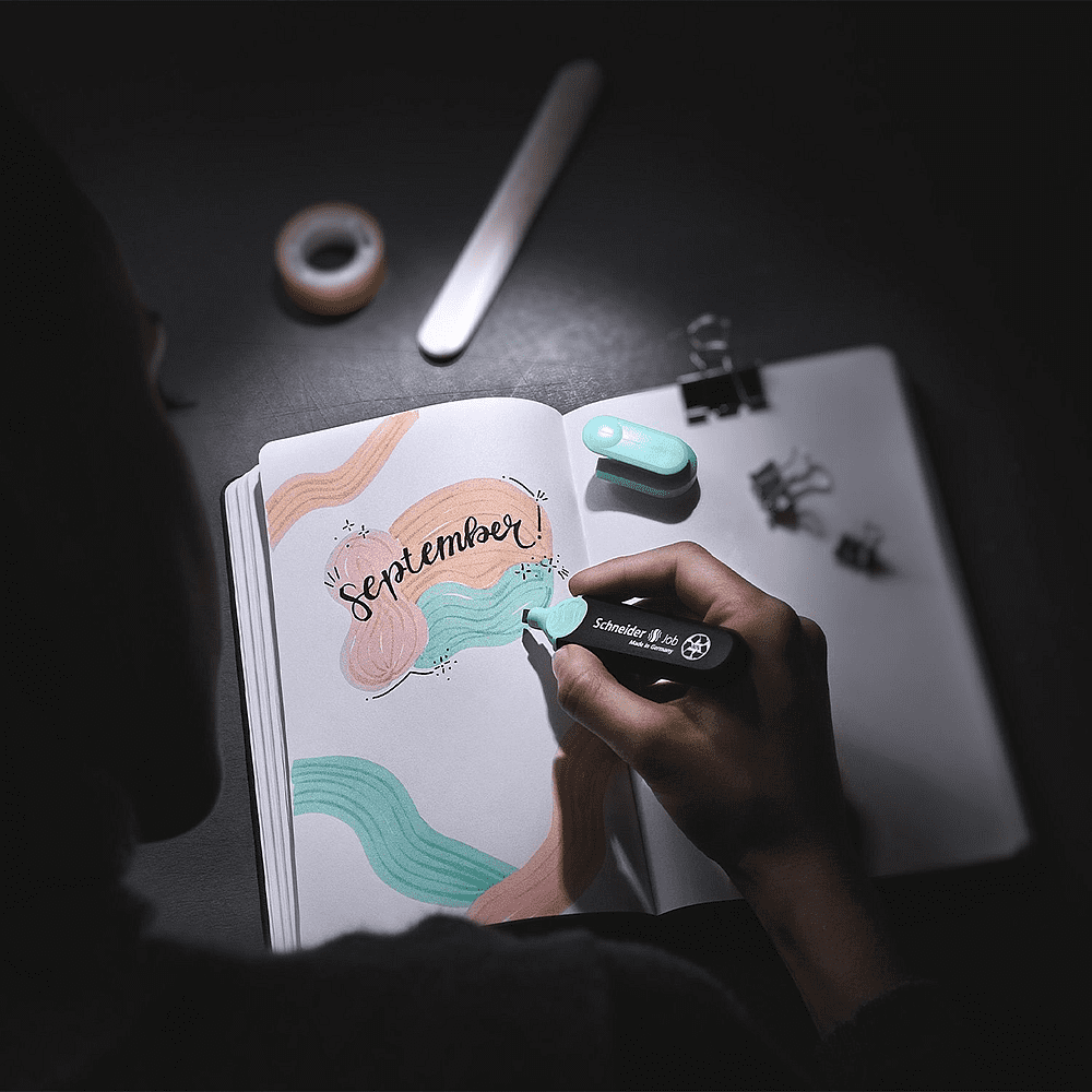 Маркер текстовый "Job", голубой - 4