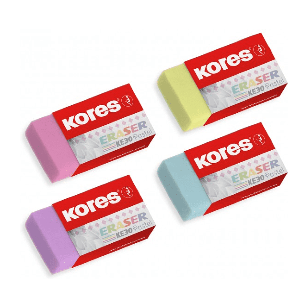 Ластик "KE30", пастельный ассорти