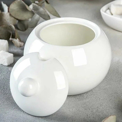 Сахарница Wilmax "WL-995029 Olivia", фарфор, 540 мл, белый - 2