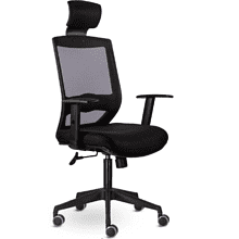 Кресло для руководителя "UTFC Гарвард СН-500", сетка, пластик, черный, -50%