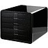 Блок из 5-и лотков закрытый "iBox", закрытый, черный