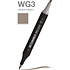 Маркер перманентный двусторонний "Sketchmarker Brush", WG3 теплый серый 3