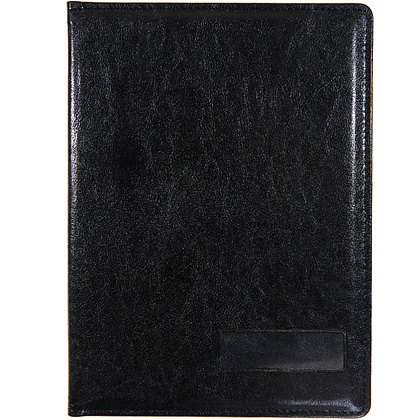 Папка на подпись, с карманом, черный